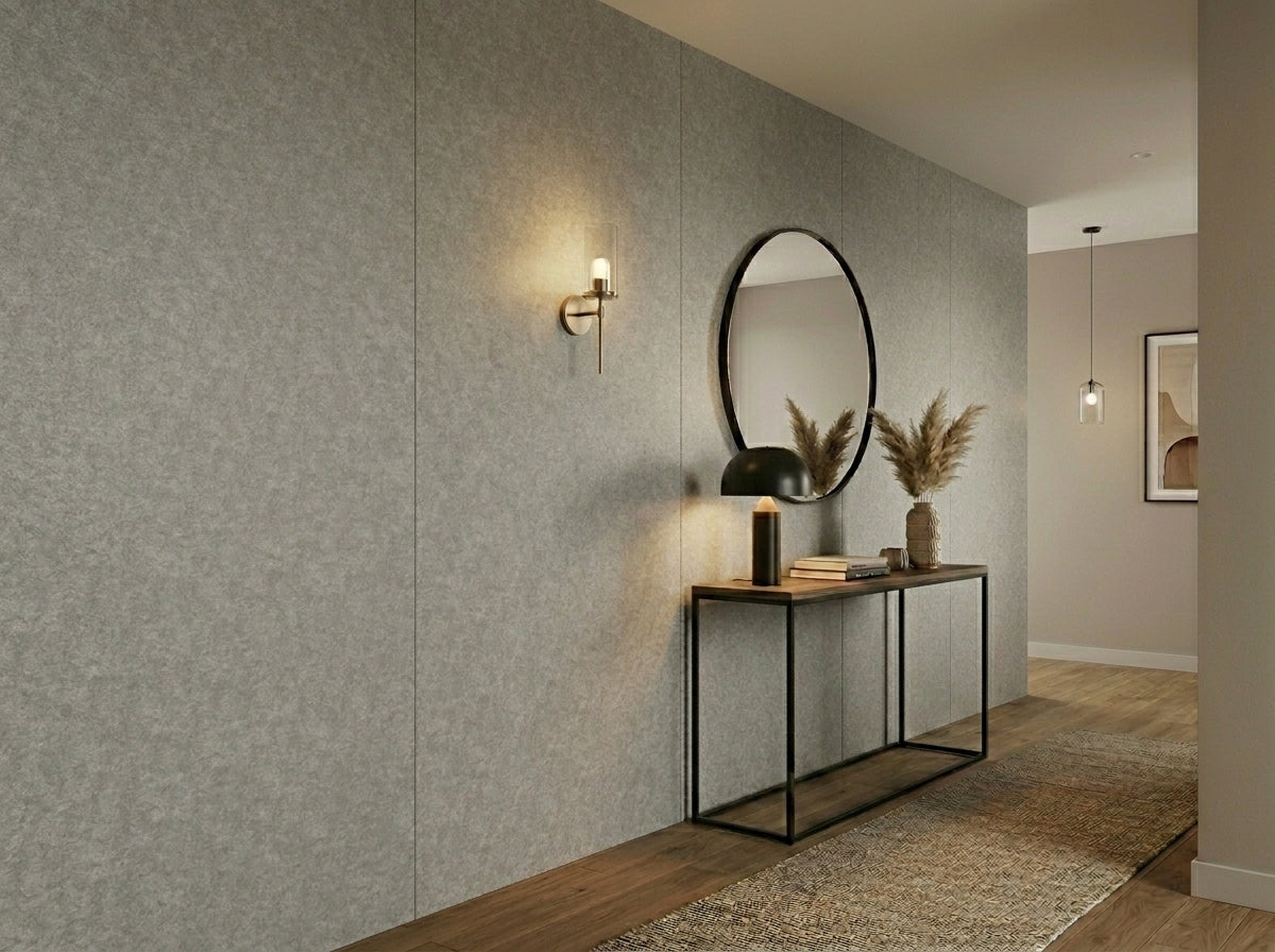 Panel ścienny PVC Soft Dune na ścianie korytarza