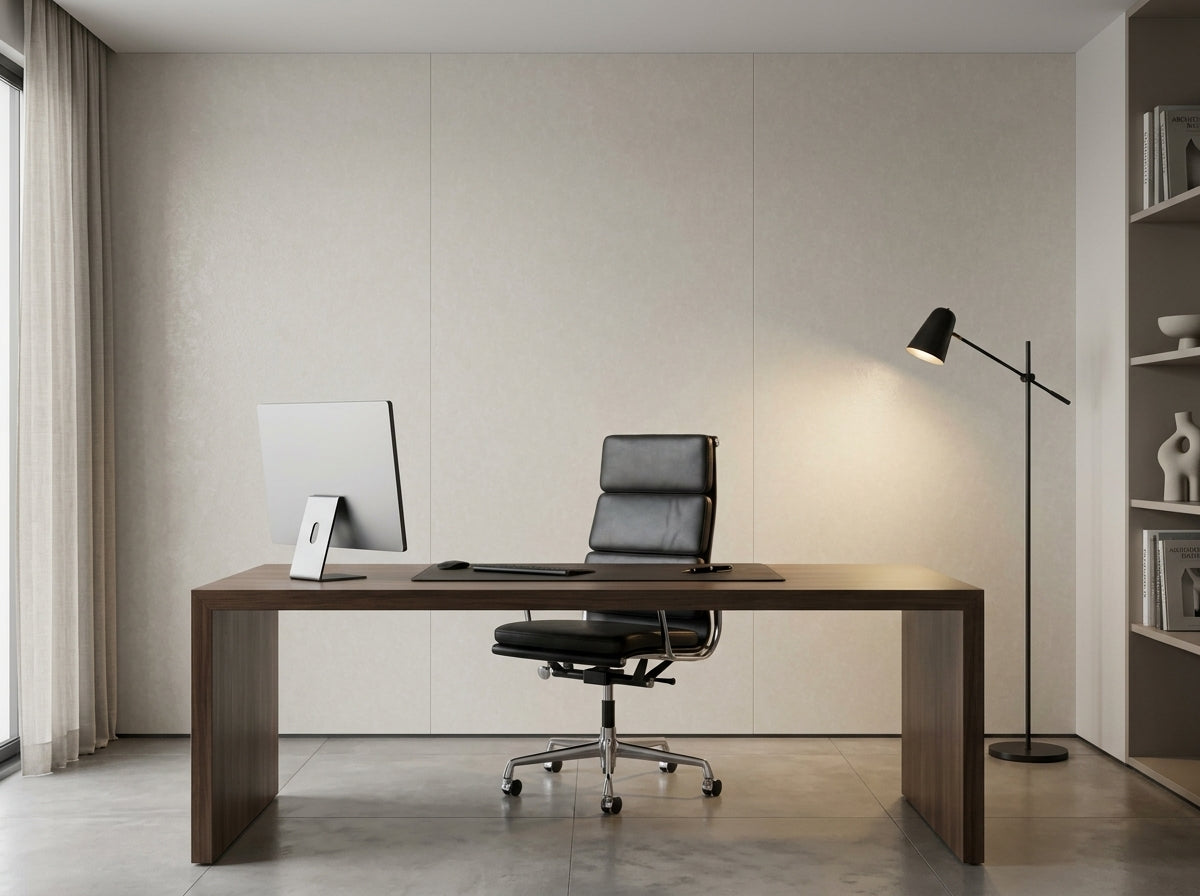 PVC-Wandpaneel Light Canyon an der Wand eines Homeoffice