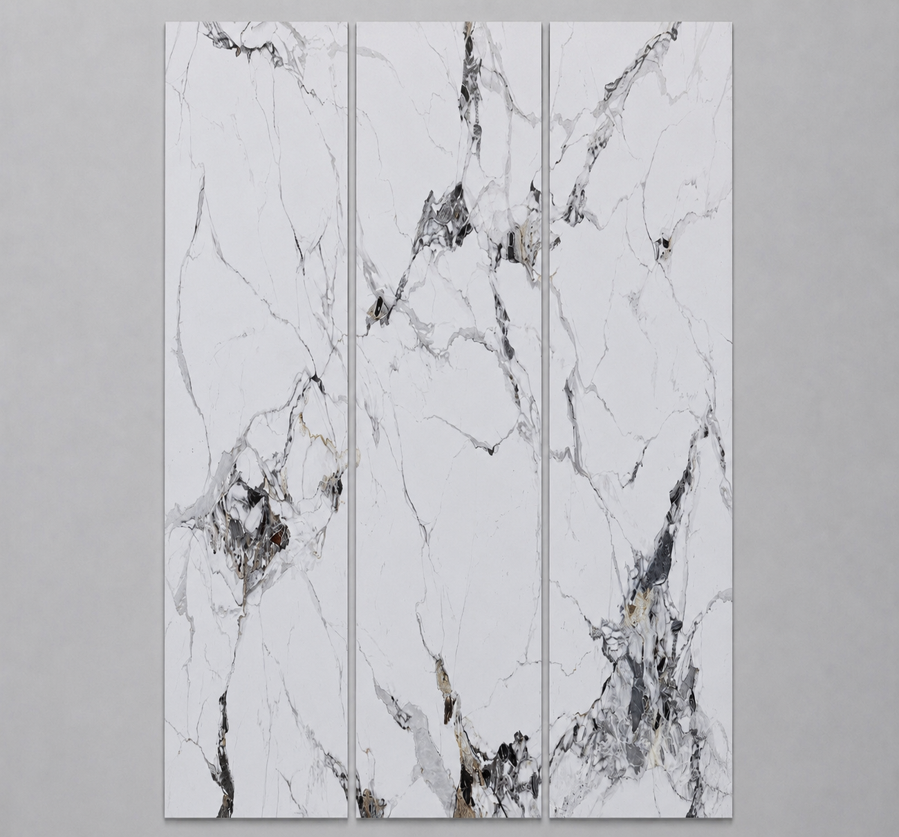 Statuario Premium SPC Click – Zestaw 3 Paneli Ściennych 60 × 280 cm