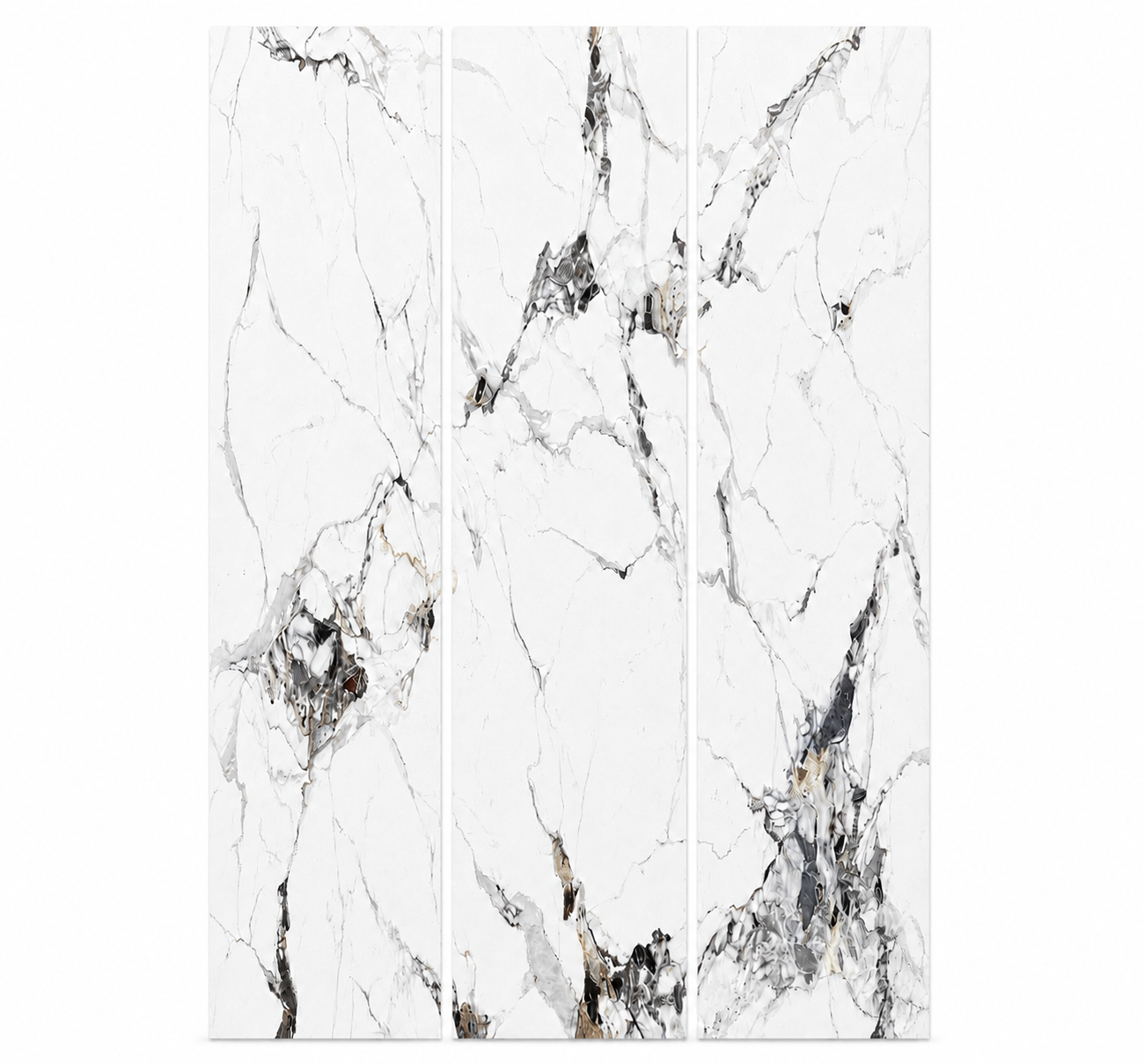 Statuario Premium SPC Click – Set of 3 Wall Panels 60 × 280 cm