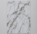 Invisible Grey Marble - SPC Click system - płyta ścienna zestaw 3 szt. 180x280 cm