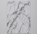 Invisible Grey Marble - SPC Click system - płyta ścienna zestaw 3 szt. 180x280 cm