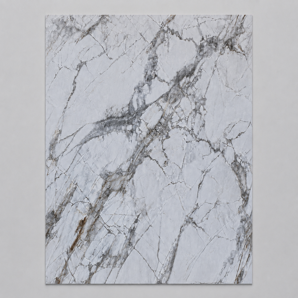 Invisible Grey Marble - SPC Click system - płyta ścienna zestaw 3 szt. 180x280 cm
