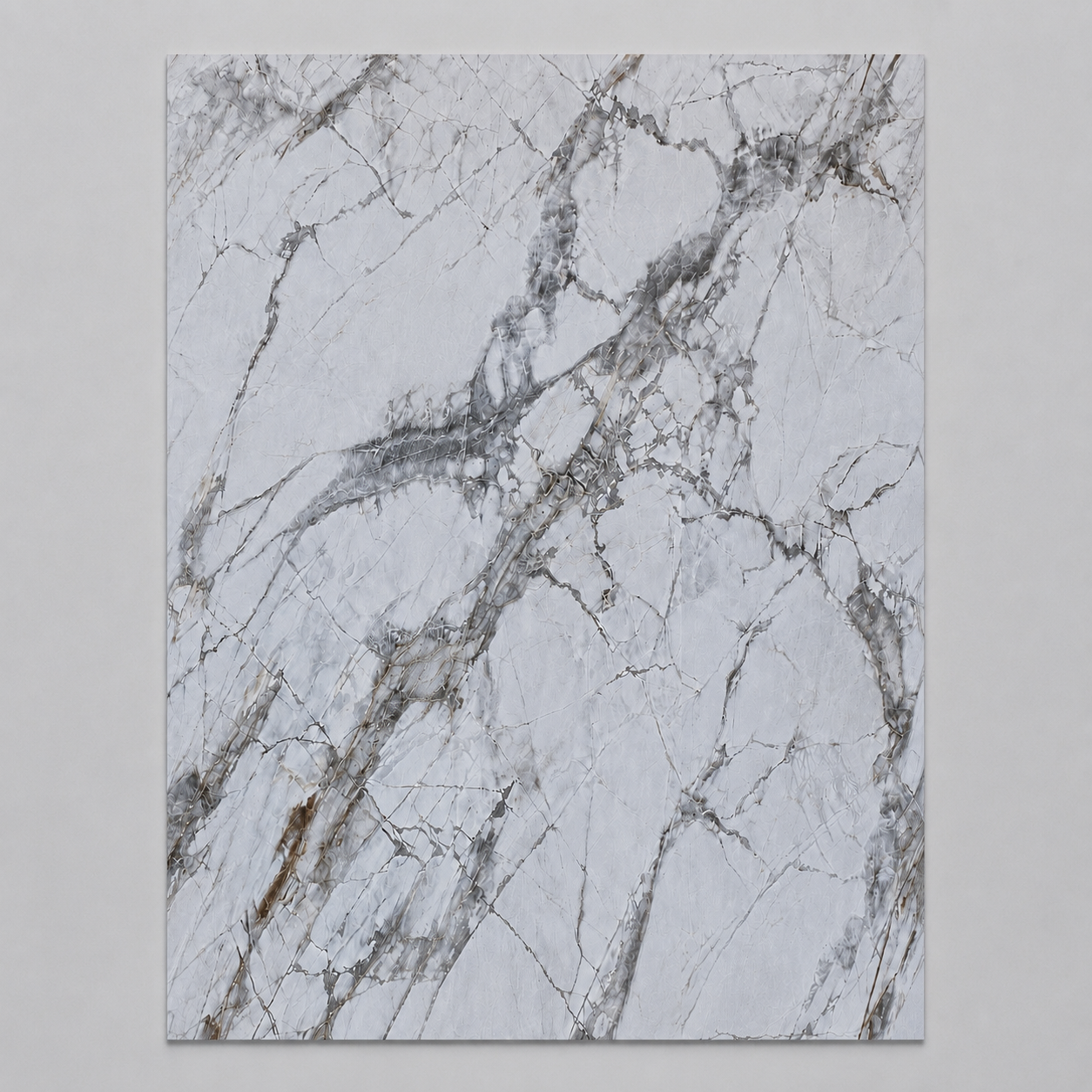 Invisible Grey Marble - SPC Click system - płyta ścienna zestaw 3 szt. 180x280 cm